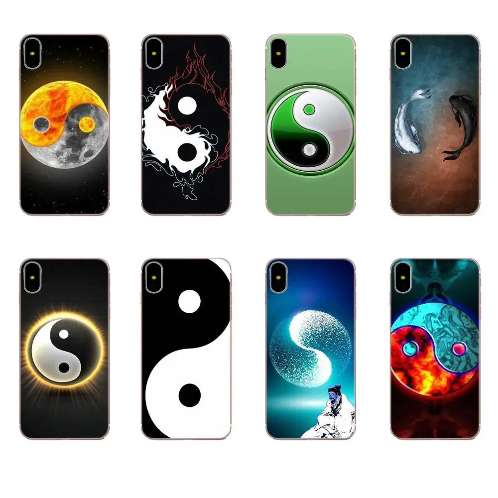 Tai Zhi Yin Yang Мягкий ТПУ розничная продажа Новая мода для Apple iPhone 4 4S 5 5C 5S SE 6 6S 7 8 Plus X XS Max