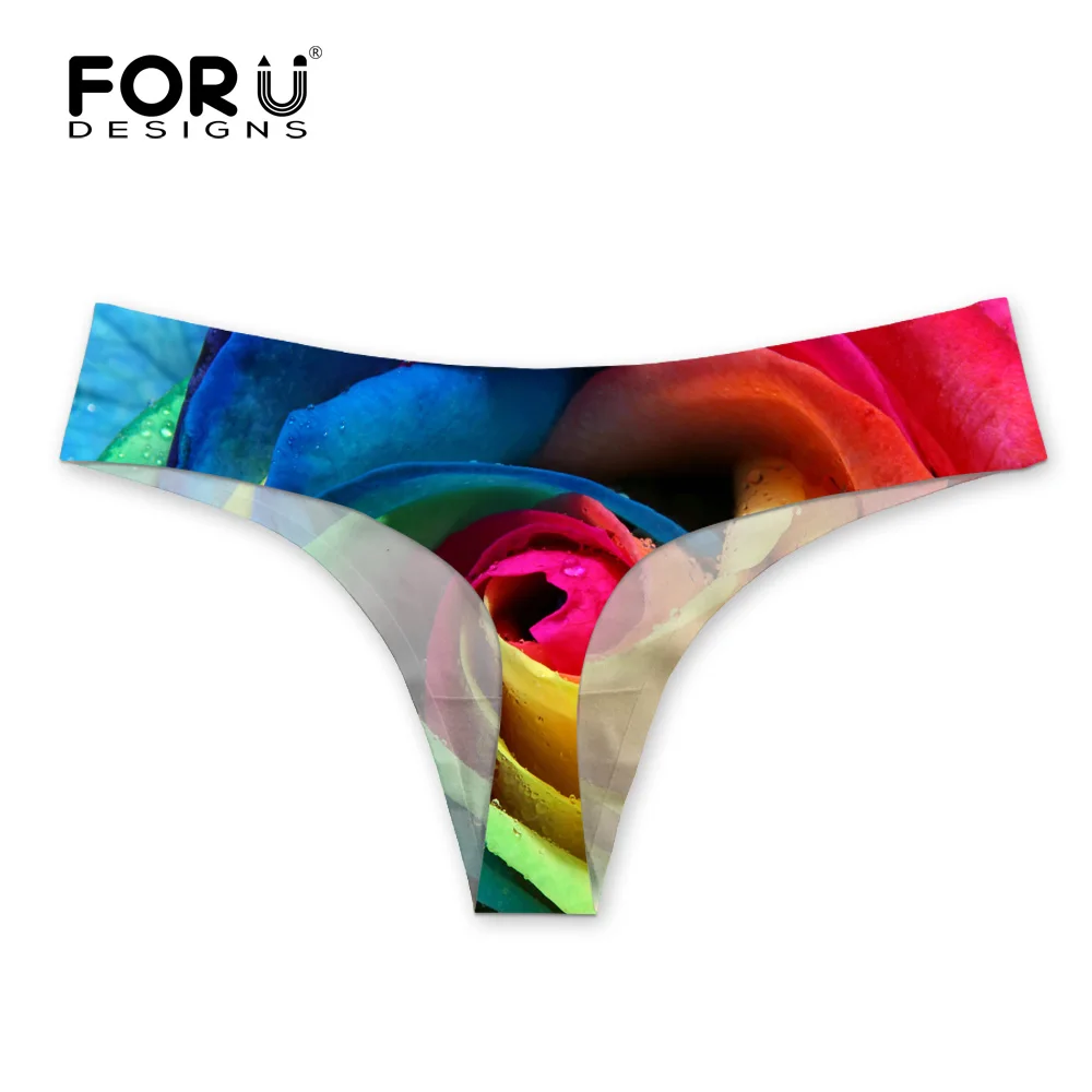 FORUDESIGNS 2018 горячее женское нижнее белье невидимое сексуальное с цветочным принтом