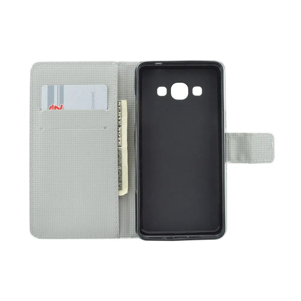 Чехол для Samsung Galaxy J1 J2 J3 J5 J7 2015 2016 2017 чехол с откидной крышкой слотом карт