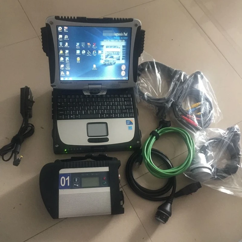 

MB Star C4 SD C4 V06.2021 Software X DTS HHT OBD 2 Code Reader Used Laptop CF-19 CF19 and 360GB SSD for Auto diagnosis Tool