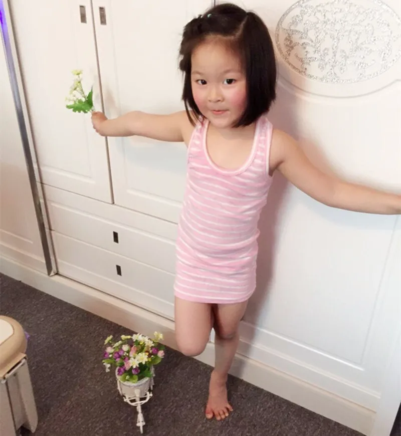 2017 летнее платье для девочек детское Хлопковое платье-карандаш в полоску