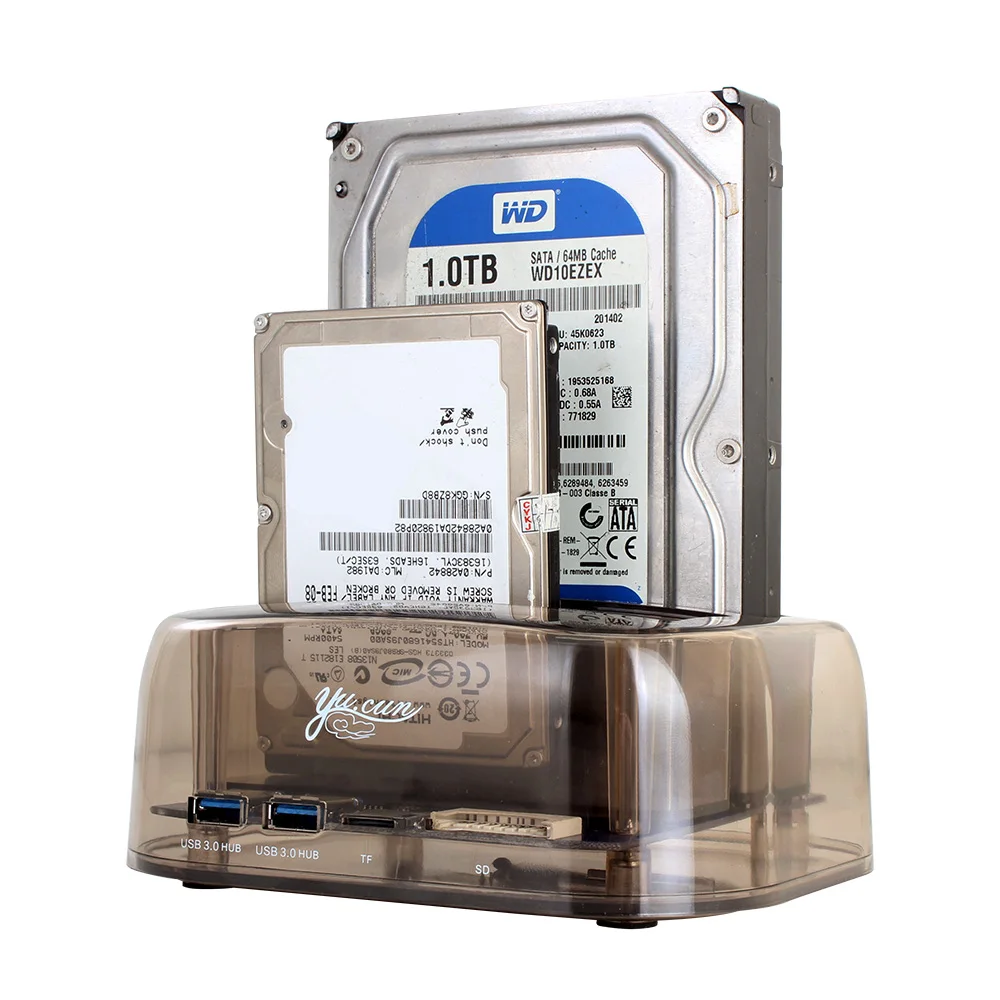 2 5/3 5 дюйма SATA SSD / HDD USB 3 0 6 Гбит/с интерфейс коробка для жесткого диска клонирование