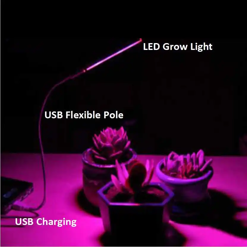 USB полный спектр светодиодов для сельскохозяйствнных лампочка DC5V Fitolampy Фито