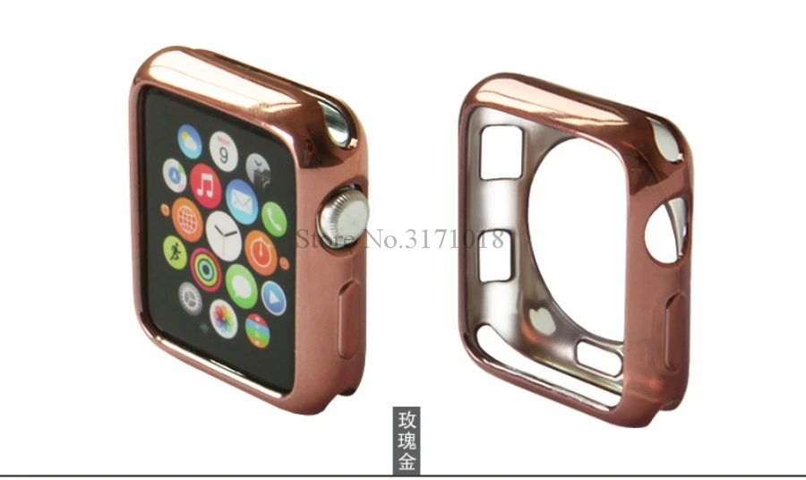 Ультра-тонкий мягкий ТПУ ремешок для часов чехол для Apple Watch серии 1/2/3/4/5 40 мм 44 крышка чехол бампер Shell для наручных часов iWatch, чехол s 38 мм 42 мм