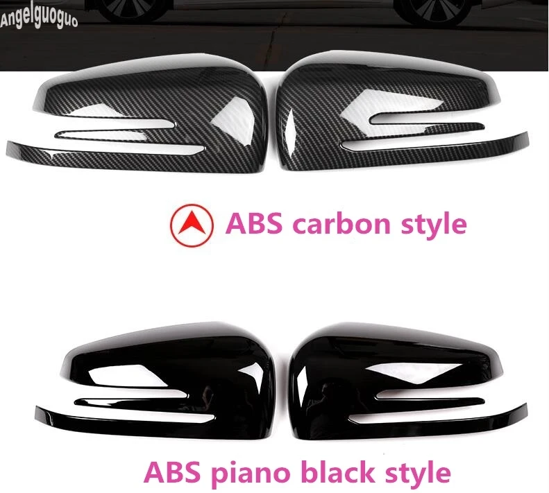ABS углеродное волокно для Mercedes Benz C E S A B class W204 W212 GLA GLK CLA CLS автомобили зеркало
