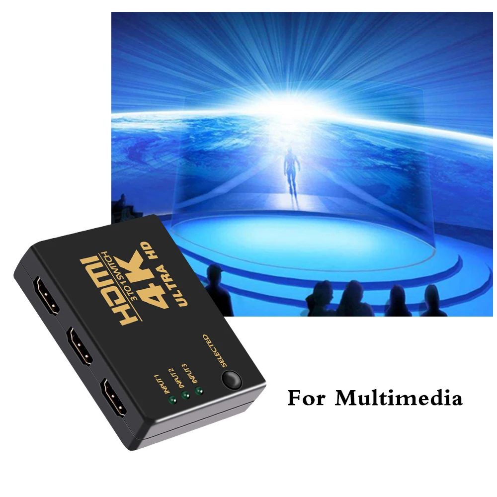Perlinta HDMI переключатель 4K * 2KDMI коммутатор три в один из H HD видео конвертер Ультра