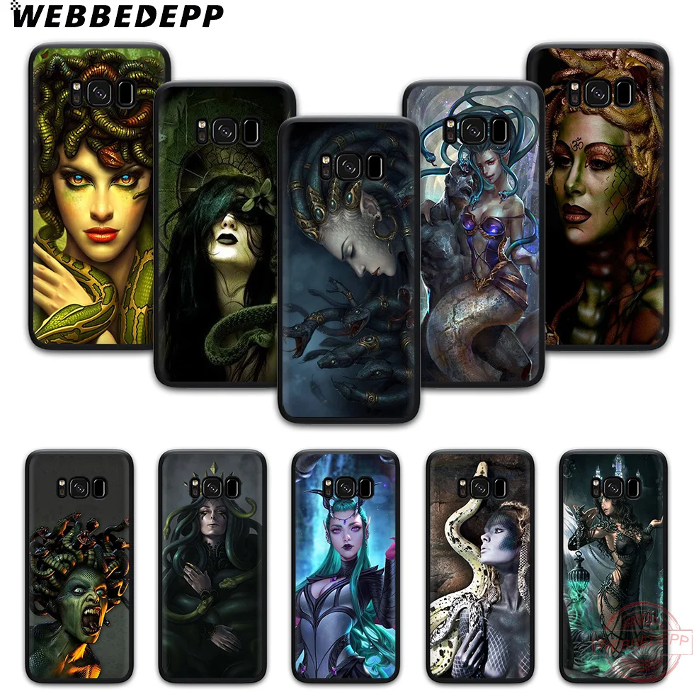 WEBBEDEPP Медуза мягкий чехол для телефона с изображением цветов Samsung S6 S7 край S8 S9 S10