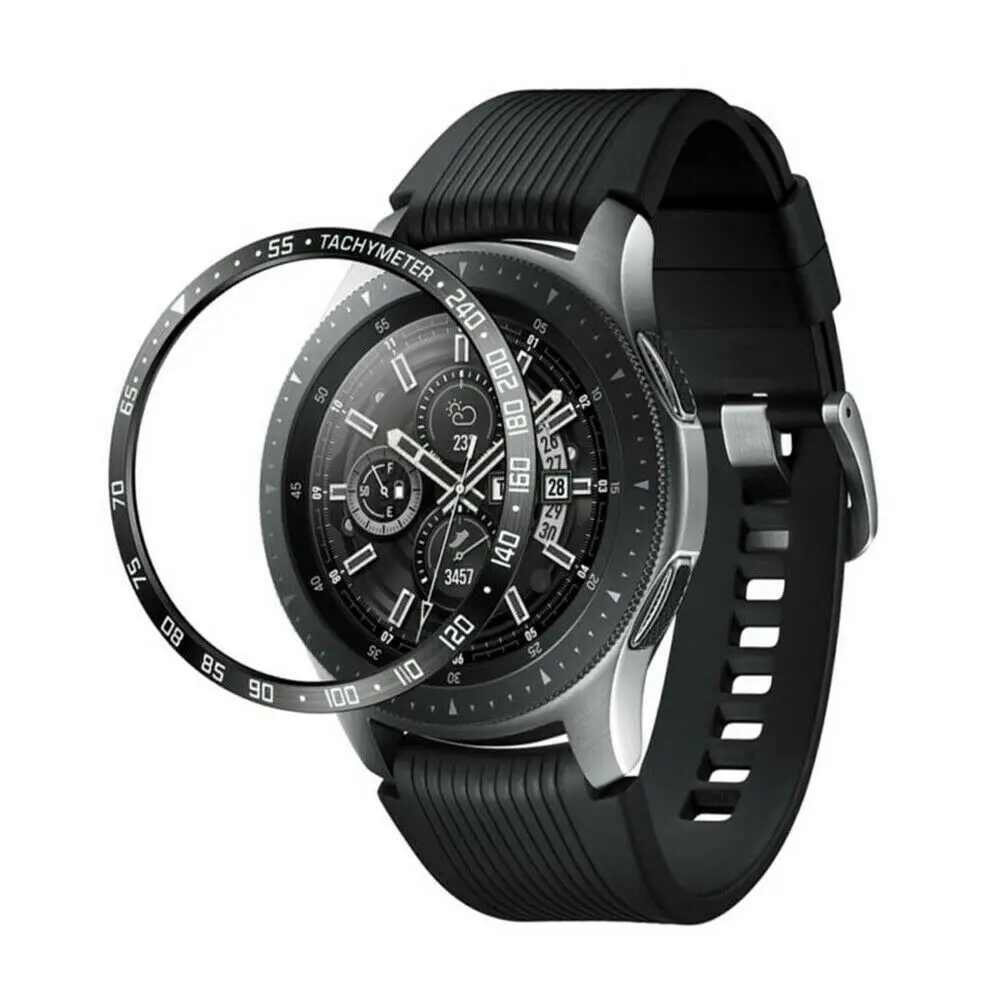 Антицарапина металлический ободок кольцо клейкая крышка для Samsung Gear S3 frontier 12 мм/46
