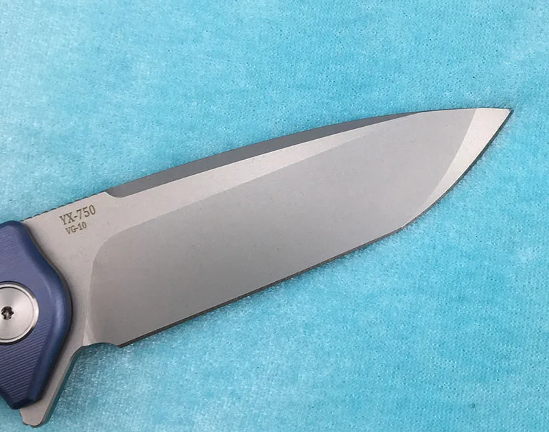 LEMIFSHE X-750 складной нож шарикоподшипник VG-10 лезвие титановая ручка Кемпинг Охота Открытый Карманный фрукты Ножи EDC инструмент