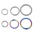 OOTDTY EDC кольцо для ключей из титанового сплава карманный инструмент мини раздельный брелок пряжка круглый зажим