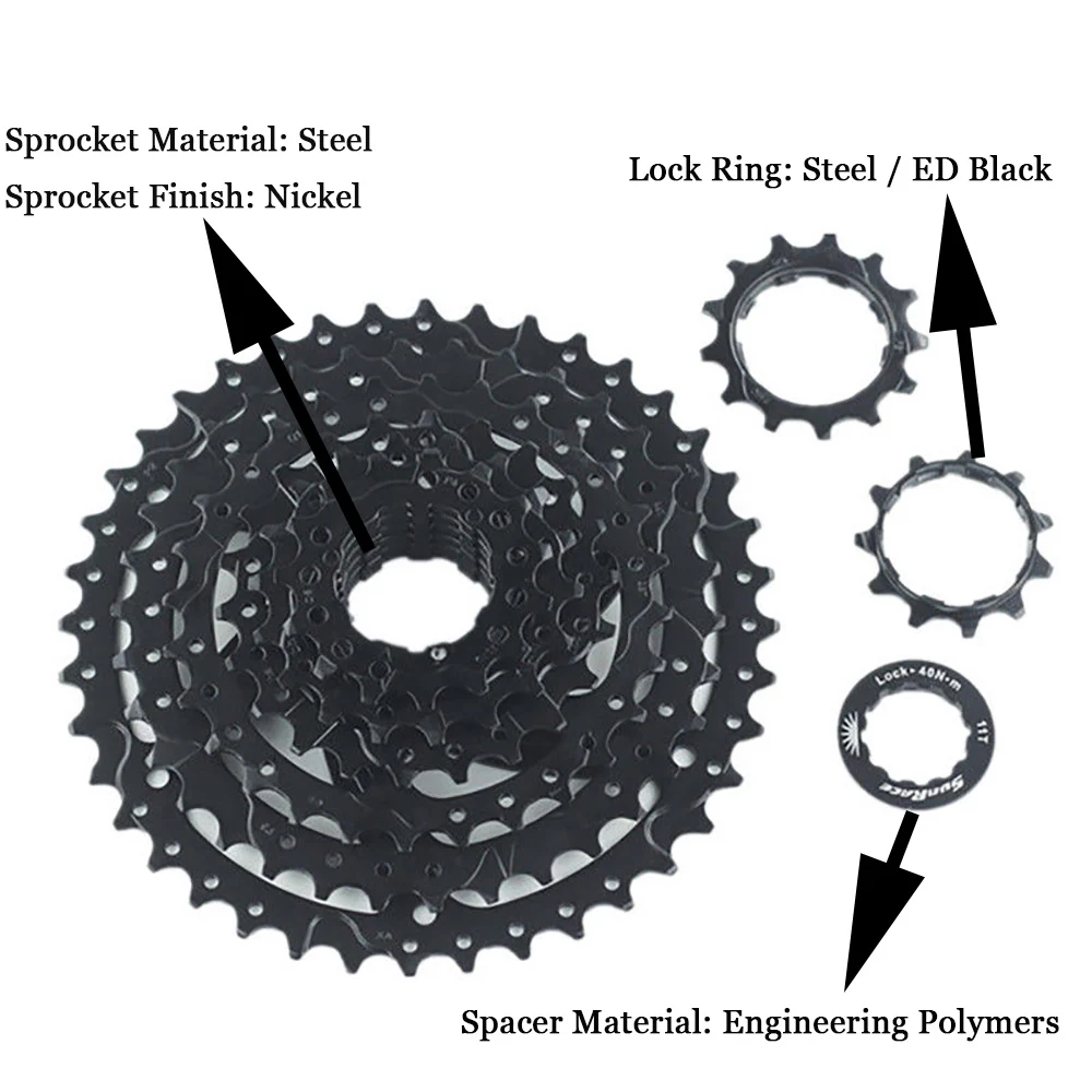 Sunracing CSM680 8-speed 11-40T горный велосипед широкое соотношение MTB кассеты Freewheel Fit Shimano