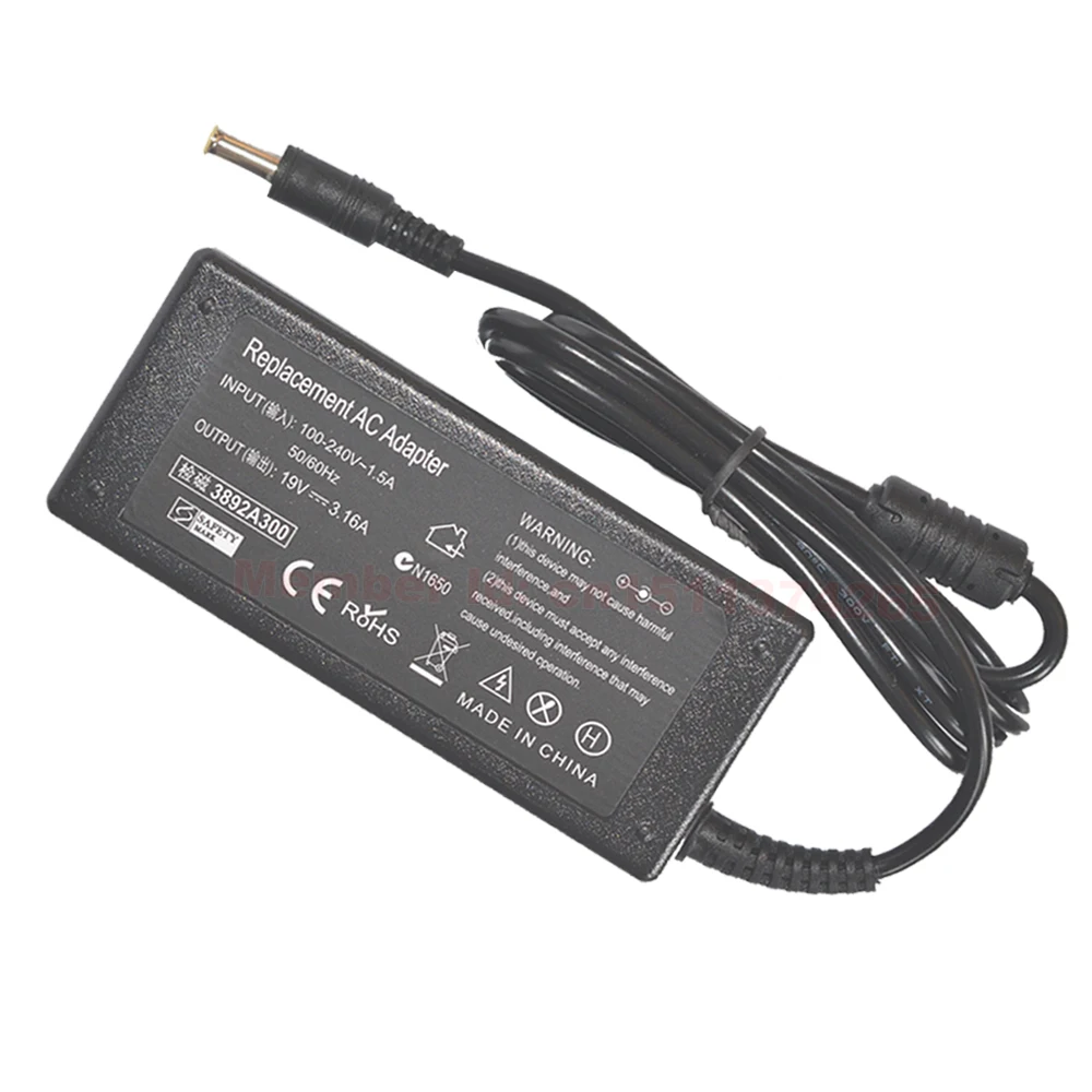 19V 3.16A 5 5*3 0 мм 60 Вт Замена для Samsung R428 RV420 RV515 R510 R522 R530 NP Q45 адаптер переменного тока