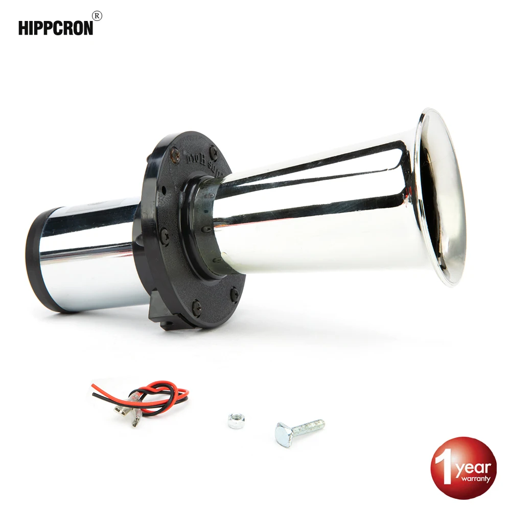 Hippcron Air Horn 12 в 115 дБ комплект из улиток черный серебристый Громкий Сирена 30 Вт для