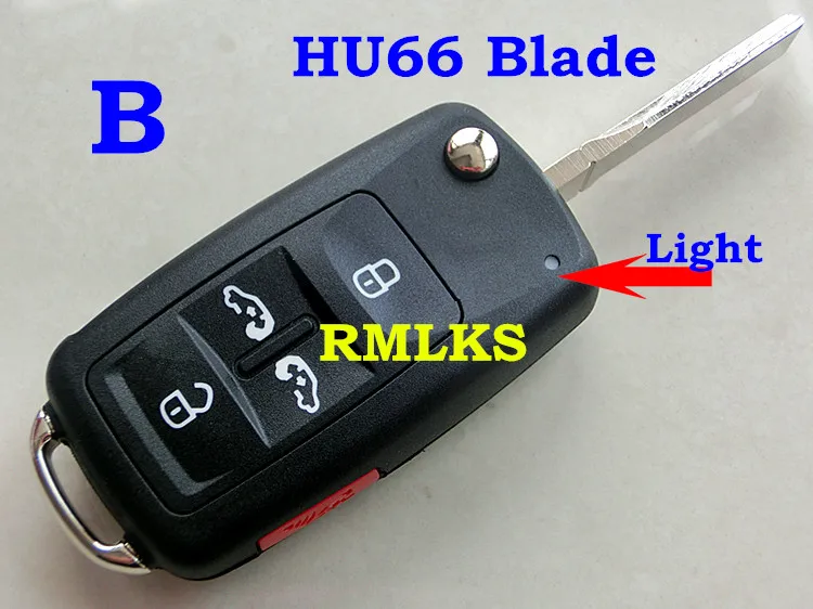Флип чехол RMLKS для VW Volkswagen Sharan Multivan T5 хорошее качество с HU66 Blade Uncut|Ключ от авто| |