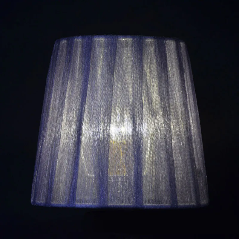 Абажур из ткани в стиле Art Deco Nordic для кристальных люстр и настенных светильников с цоколем E14 размером 110*150*140 мм.