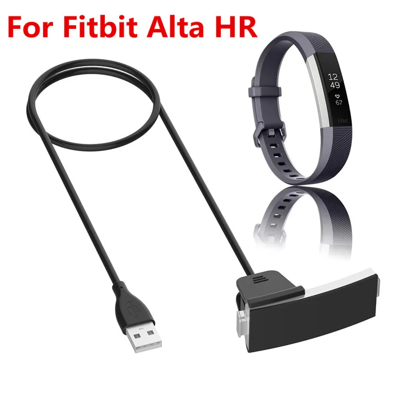

New Replacement USB Charger Charging Cable for Fitbit Alta HR Heart Rate Fitness Wristband Smart Watch (2 Pack)