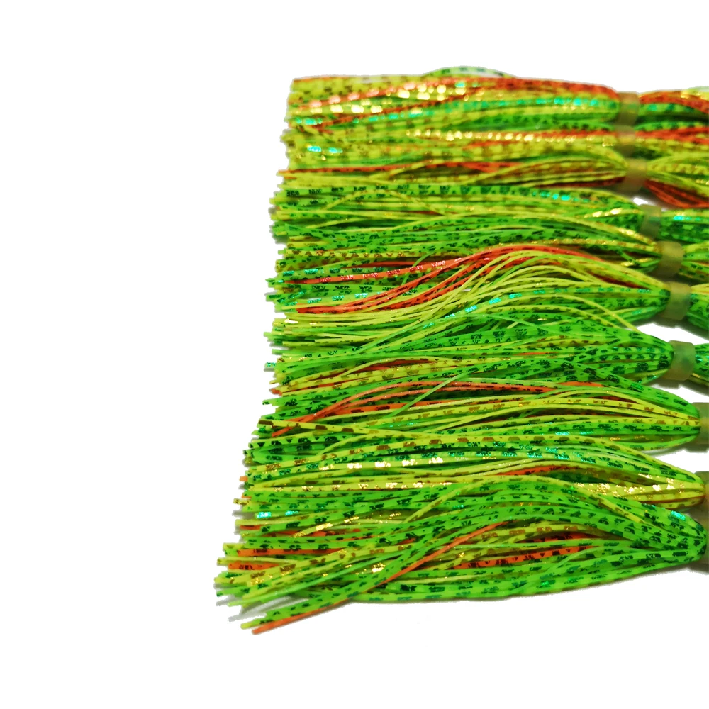 10 пучков 44/49 прядей SF032 Силиконовые юбки рыболовные аксессуары DIY Buzzbaits Spinner Buzz Bait