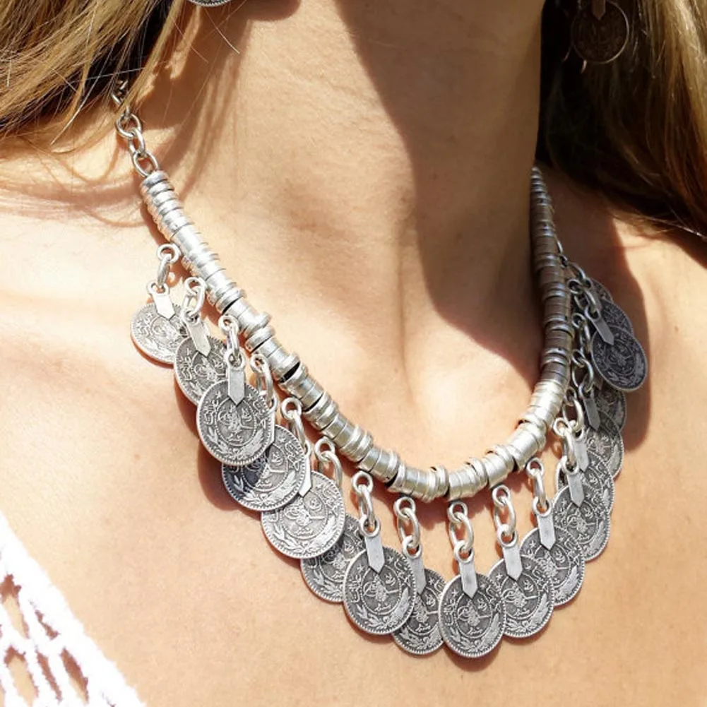 Женское стильное милое богемное модное этническое массивное ожерелье чокер с