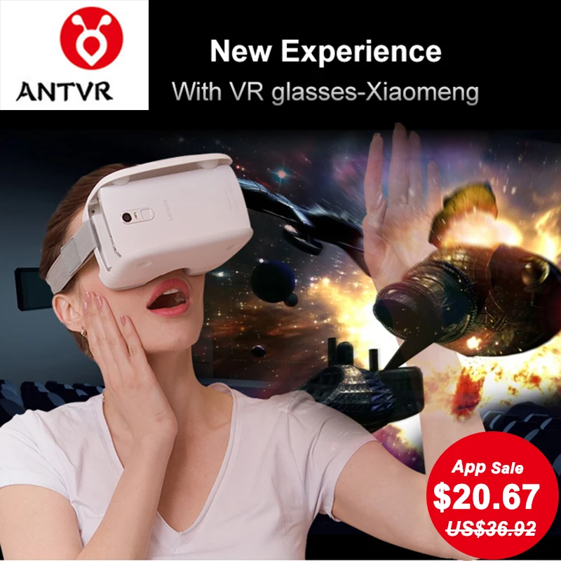 ANTVR 3D складной портативный VR очки коробка Little Mon виртуальной реальности Гарнитура