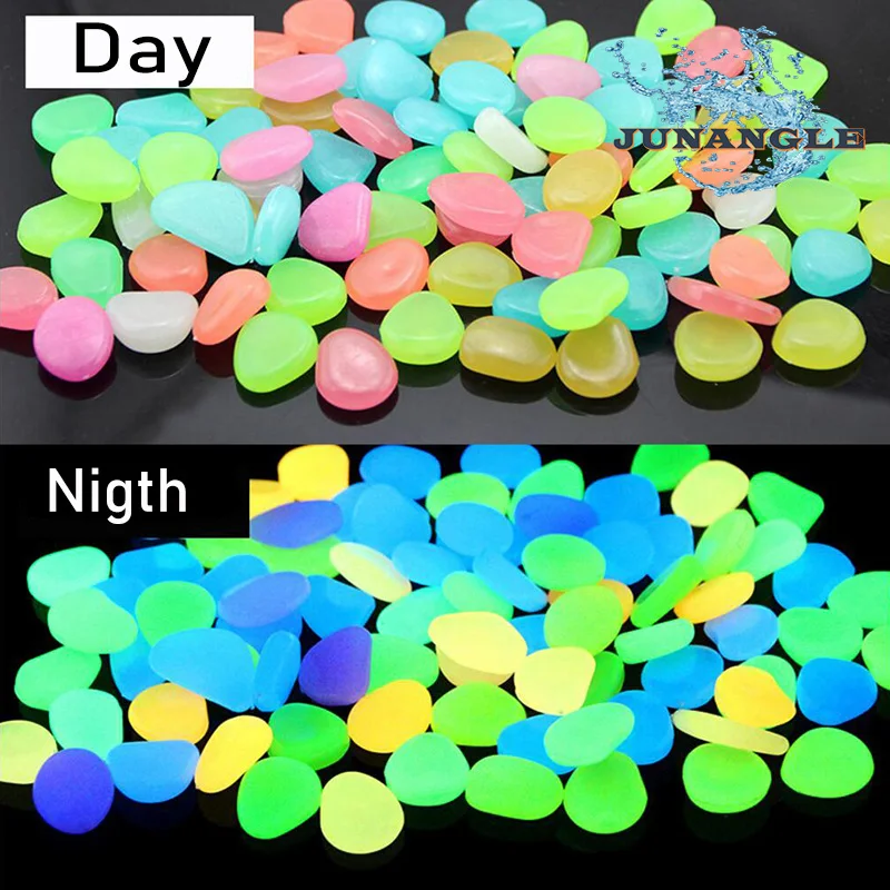 Светящиеся камни разных цветов 25 шт. самодельные в темноте для украшения сада