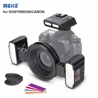 meike mt24 macro twin flash kit wireless dual flash speedlite for sony nikon canon dslr camera mk mt24 photography flash