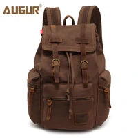 augur new fashion mens backpack vintage canvas backpack school bag mens travel bags large capacity travel laptop backpack bag