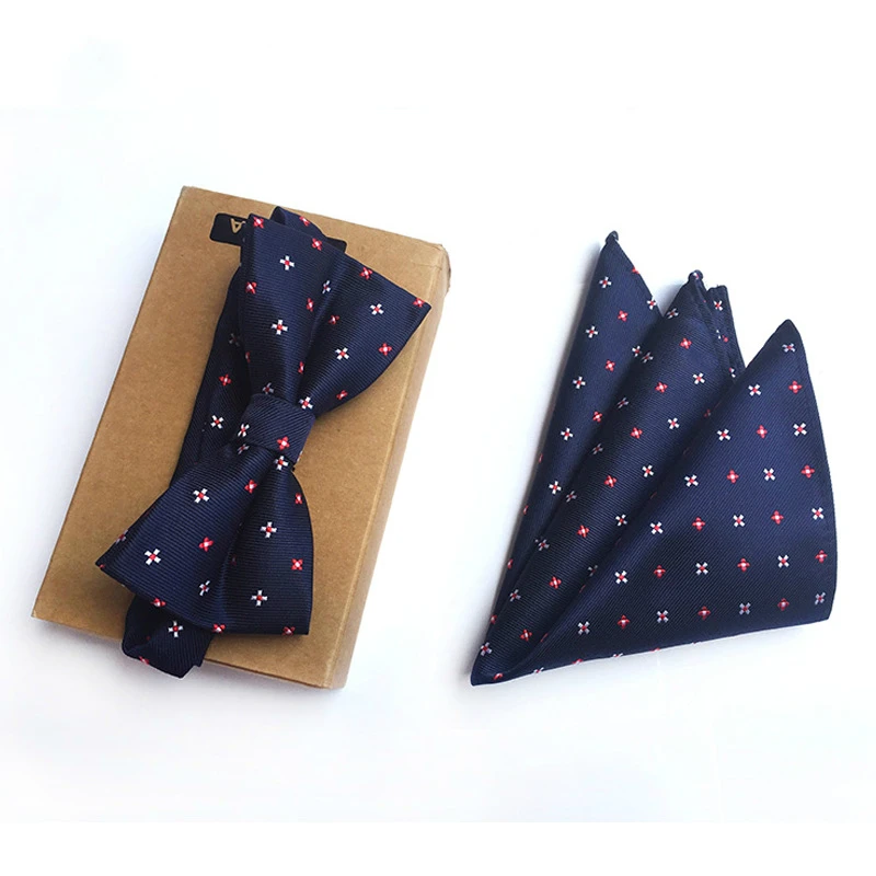 Мужской комплект с галстуком-бабочкой модные носовые платки узором огурцы из