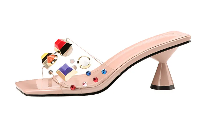 Pensamiento Summer Women Slippers High heels Sandals Fashion Candy colors Female Flip Flops Casual Vacation Jelly Shoes Woman
