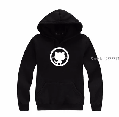 Осенне-зимняя новая Толстовка GITHUB IT программирующая толстовка с капюшоном