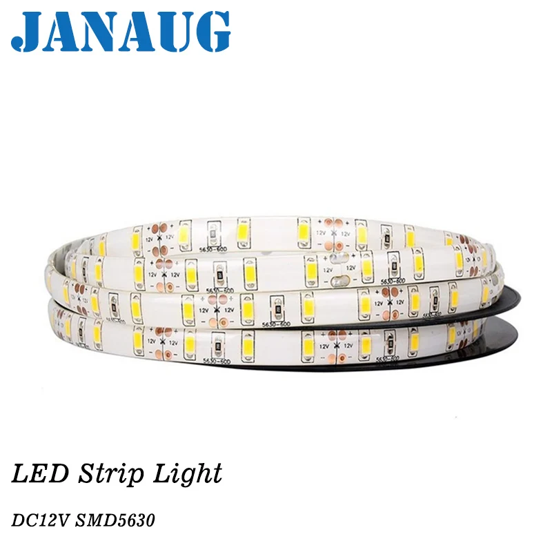 1/2/3/4/5M IP65 Водонепроницаемый Светодиодные ленты светильник 5630 SMD DC12V 60