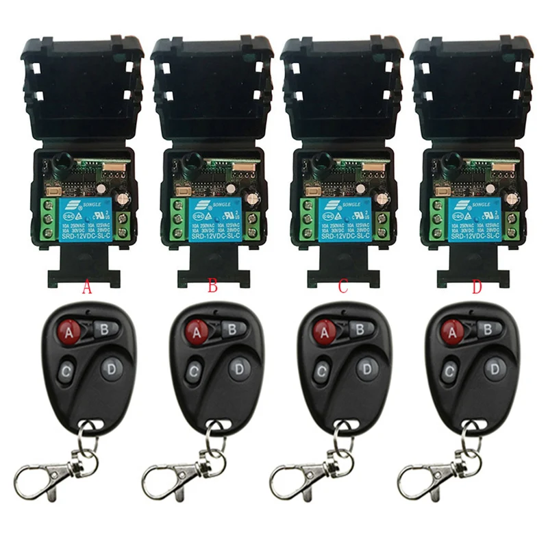 DC12V 24V 1CH 1 CH мини Беспроводной RF пульт дистанционного управления выключатель