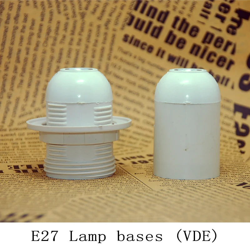 Vde бакелит держатель лампы Белый e26e27 Винтаж edison винт Лампа socket Self замок ретро