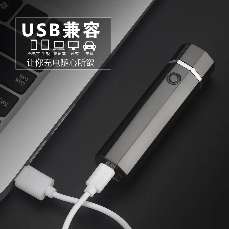 JUSTFULL 2018 новая двойная импульсно дуговая Зажигалка Octahedron электронная USB для