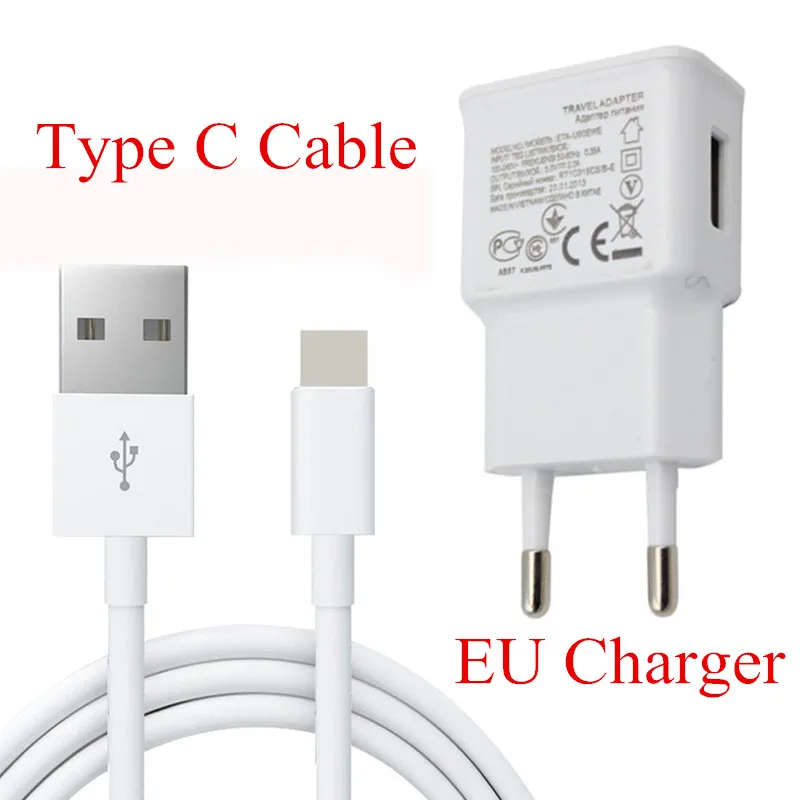5V 2A стенового путешествия Зарядное устройство Тип C USB C для samsung Galaxy S8 S9 S10 Plus Note 9 8 A3 A5 A7 C5 C7 Pro A50 M30 A30 A40 M20