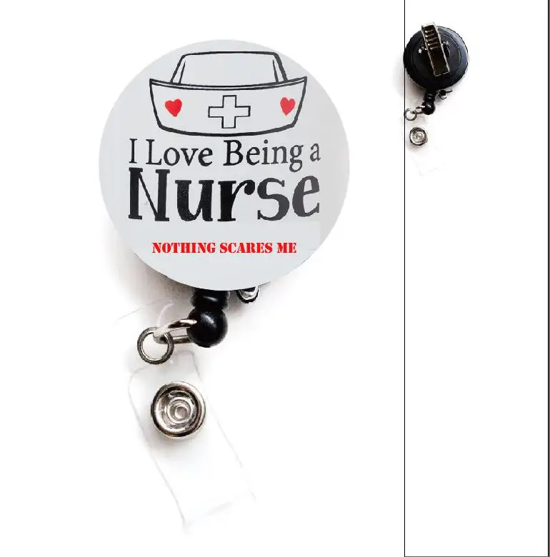 

Nurse gift retractable id badge reel 10pcs/lot