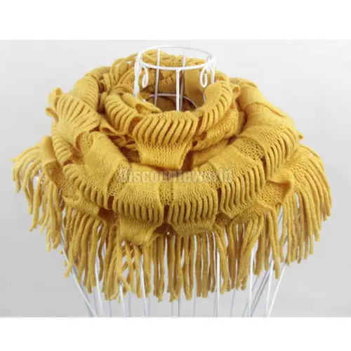 2015 Горячая распродажа зимой вокруг шеи шарф новый женский теплые вязаные шарфы с