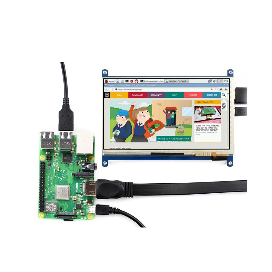 ShenzhenMaker Store 7 ''дисплей дюймовый HDMI LCD (C) 1024*600 емкостный сенсорный экран монитор