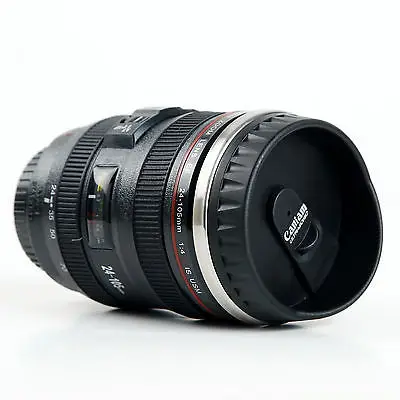 Новый 24-105 мм Объектив Термос камера путешествия Кофе Чай Кружка модная домашняя