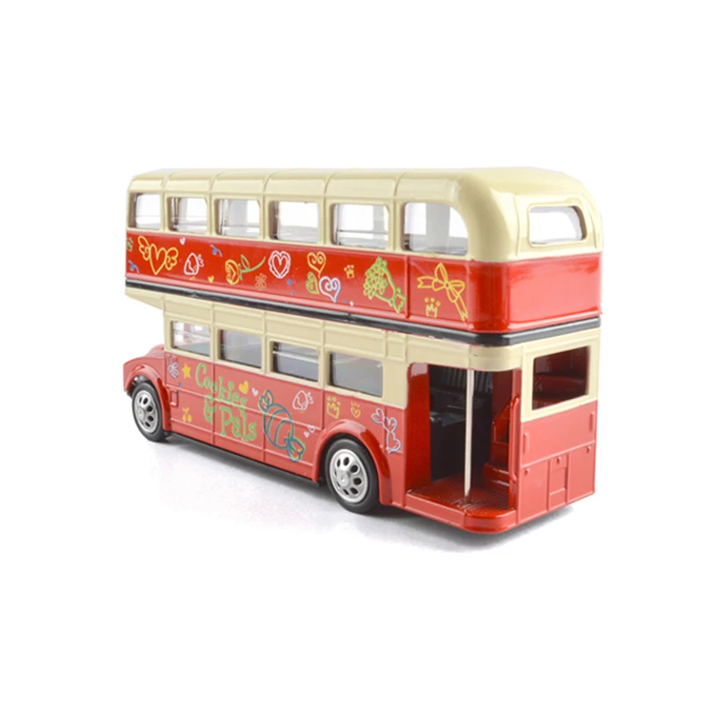 Американский школьный автобус Сплав Лондонский двухэтажный автобусная игрушка