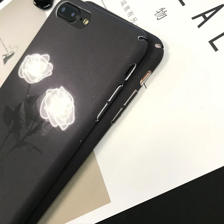 Art retro flowers Phone case For iphone 7 Puls 8 Hard Frosted coque 6 6s back cover Elegant Rose |