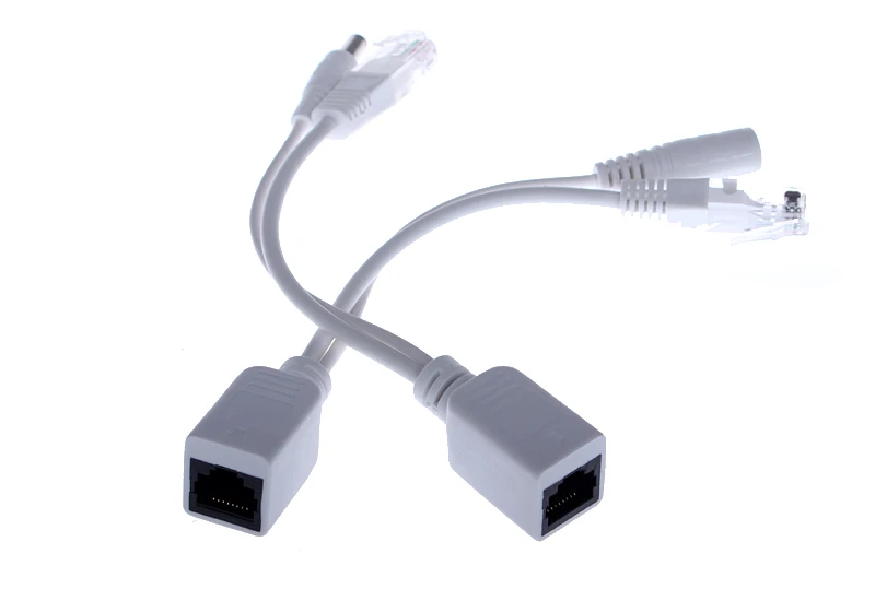 2 пар/лот Пассивный кабель PoE сплиттер питания через Ethernet IP камера разъем и