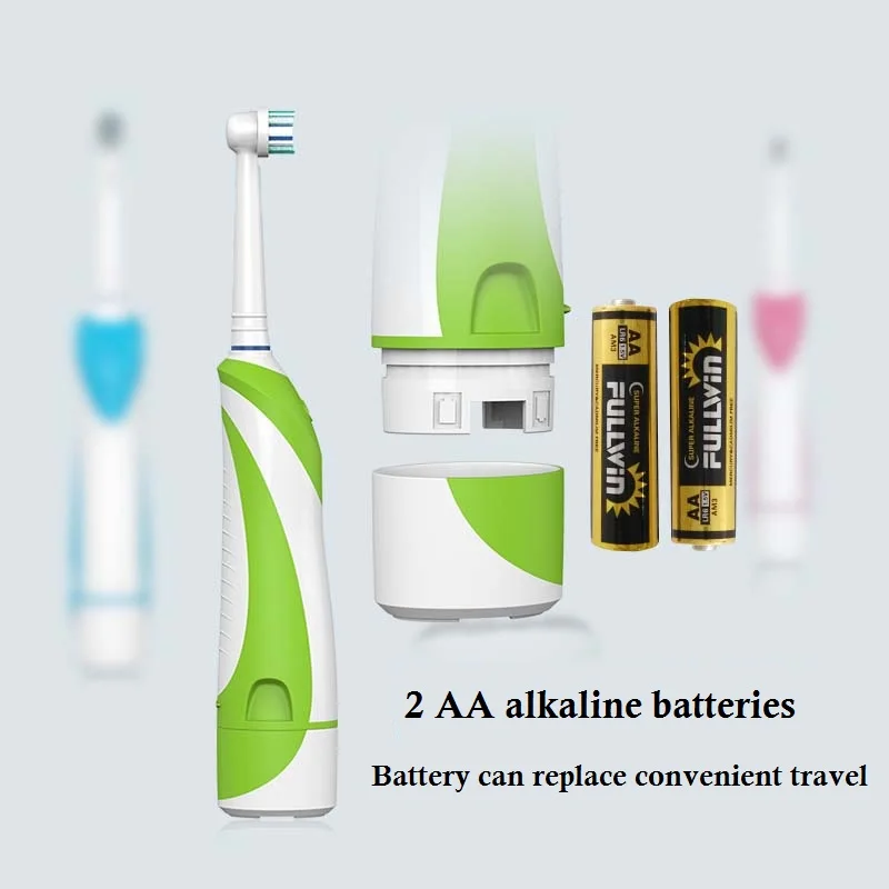 Мягкая электрическая зубная щетка для взрослых не повреждает зубы 360 Вращающаяся