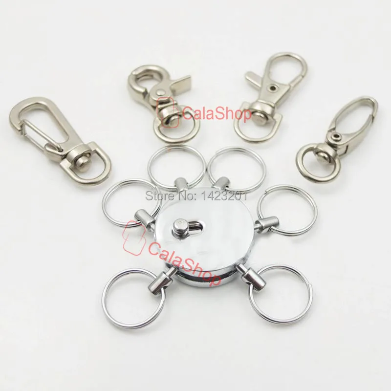1 компл./лот съемный крючок Swivel Detatchable Multi Key Ring Keychain Clip Card Keyholder Accessories | Дом и сад