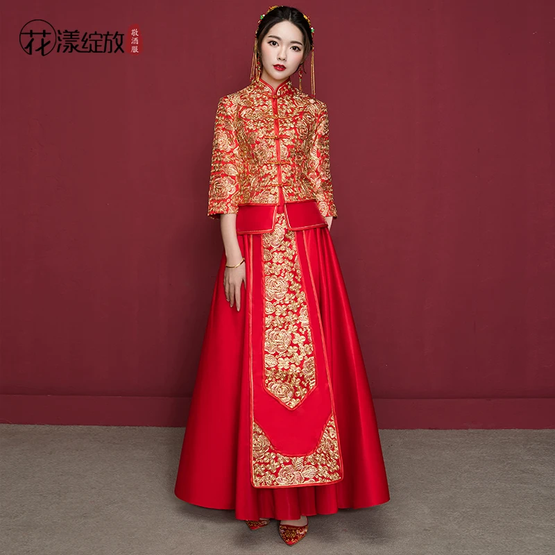 

Показать 2018 летняя одежда pratensis дракон платье винтажное cheongsam тонкое свадебное платье в китайском стиле свадебное торжественное вечернее п...