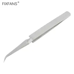 Прецизионный Пинцет FIXFANS с перекрестным замком, изогнутый тонкий наконечник из нержавеющей стали, самоблокирующиеся плоскогубцы, пинцет, ручные инструменты DIY