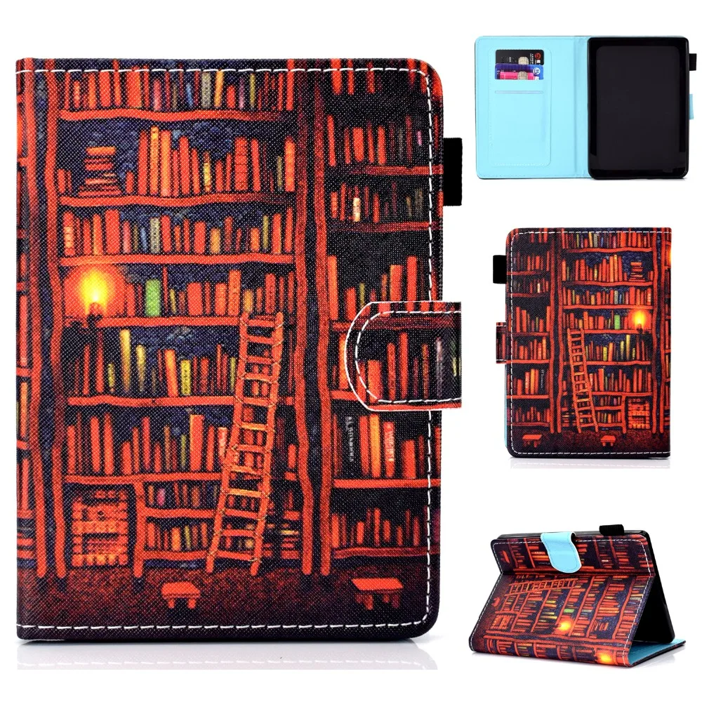Чехол из искусственной кожи с принтом для Kobo Clara HD 6 дюймов электронная книга
