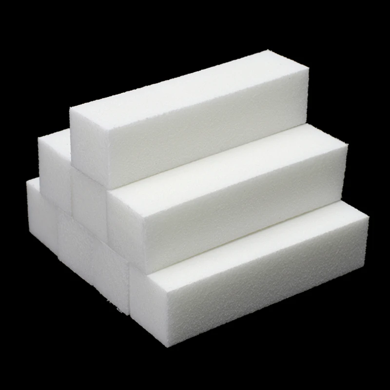 Белый буфер для ногтей 50 шт./компл. шлифовальная губка блок наждачная бумага