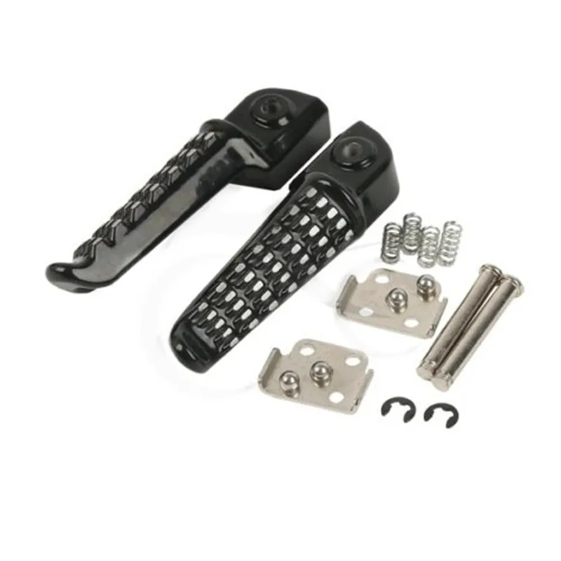 1 пара черные мотоциклетные задние Подножки для Kawasaki Ninja ZX6R ZX10R ZX636 Z1000 Z750 250R EX250 ZZR1200