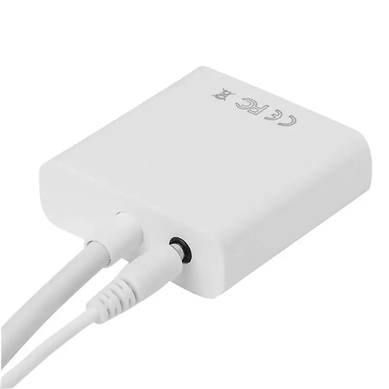 HDMI к VGA адаптер провод поддержка горячей замены позолоченный 1080P конвертер «Папа-мама» аудио-видео кабель Поддержка HDCP 1,0/1,1/1,2