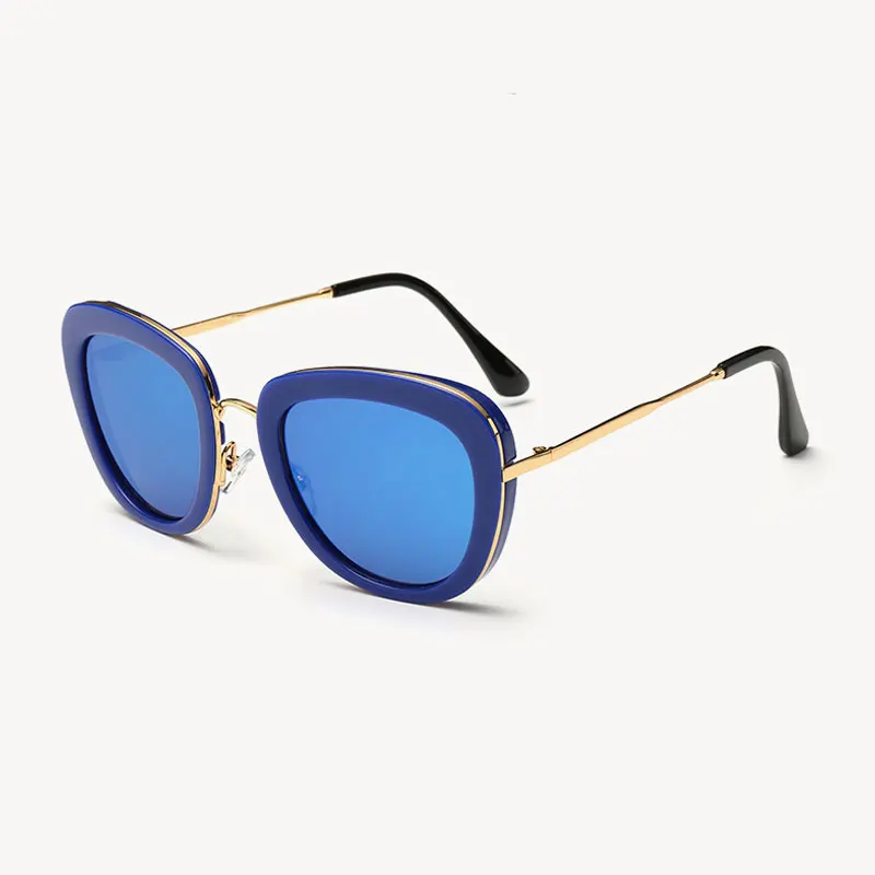 Очки солнцезащитные разноцветные в металлической оправе для мужчин и женщин